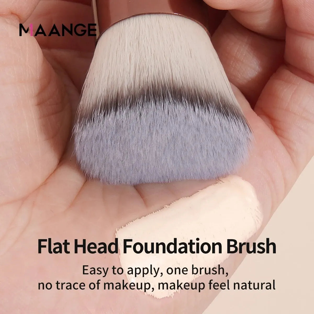 MAANGE 3pcs Makeup Brushes Set Foundation Concealer Brush Eyelashes Brush Eyeshadow Brush