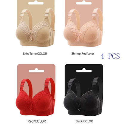 Womens Lace Bras Ultra-Thin Perspective Bralette Deep V Bra