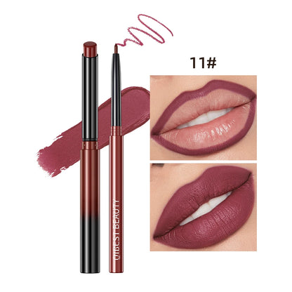2025 New Matte Nude Lipstick Pen Long Lasting Lipliner Lip Pencil Waterproof Lip Liner Contour Sexy Red Lip