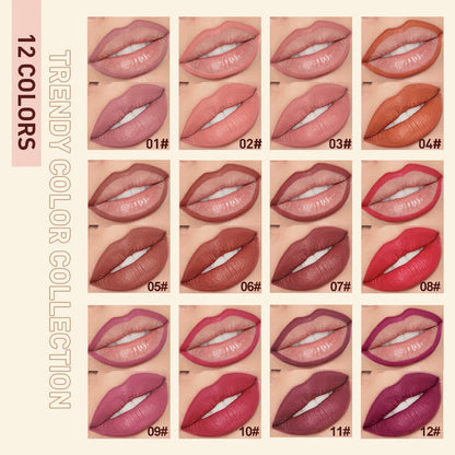 2025 New Matte Nude Lipstick Pen Long Lasting Lipliner Lip Pencil Waterproof Lip Liner Contour Sexy Red Lip