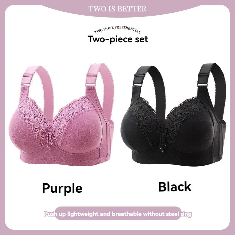 Womens Lace Bras Ultra-Thin Perspective Bralette Deep V Bra