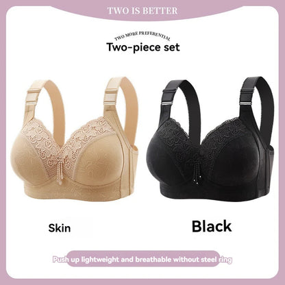 Womens Lace Bras Ultra-Thin Perspective Bralette Deep V Bra