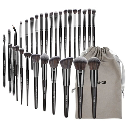 MAANGE 30pcs Professional Makeup Brush Set Foundation Concealers Eye Shadows Powder with Bag