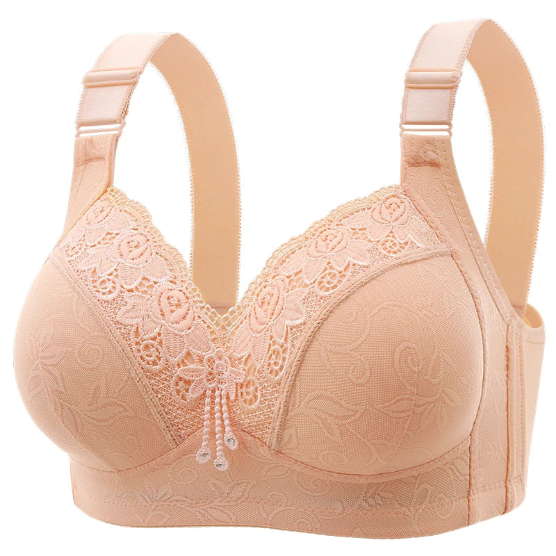 Womens Lace Bras Ultra-Thin Perspective Bralette Deep V Bra