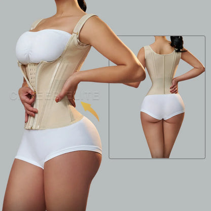 Fajas Waist Shapewear for Women Tummy Control Girdle Workout Shapewear with Adjustable Shoulder Strap