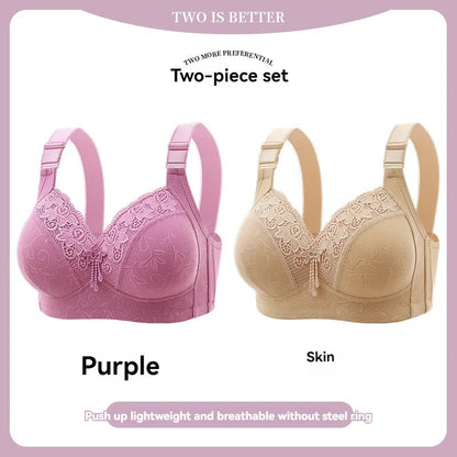 Womens Lace Bras Ultra-Thin Perspective Bralette Deep V Bra