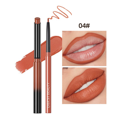 2025 New Matte Nude Lipstick Pen Long Lasting Lipliner Lip Pencil Waterproof Lip Liner Contour Sexy Red Lip