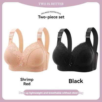 Womens Lace Bras Ultra-Thin Perspective Bralette Deep V Bra